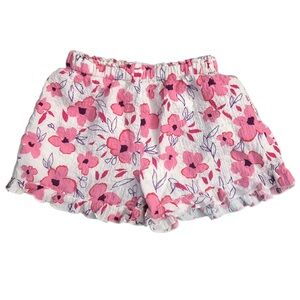 Zara Pink Floral Hawaiian Girls Shorts Size 5-6 Years